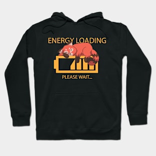 Energy Loading Funny Red Panda Hoodie